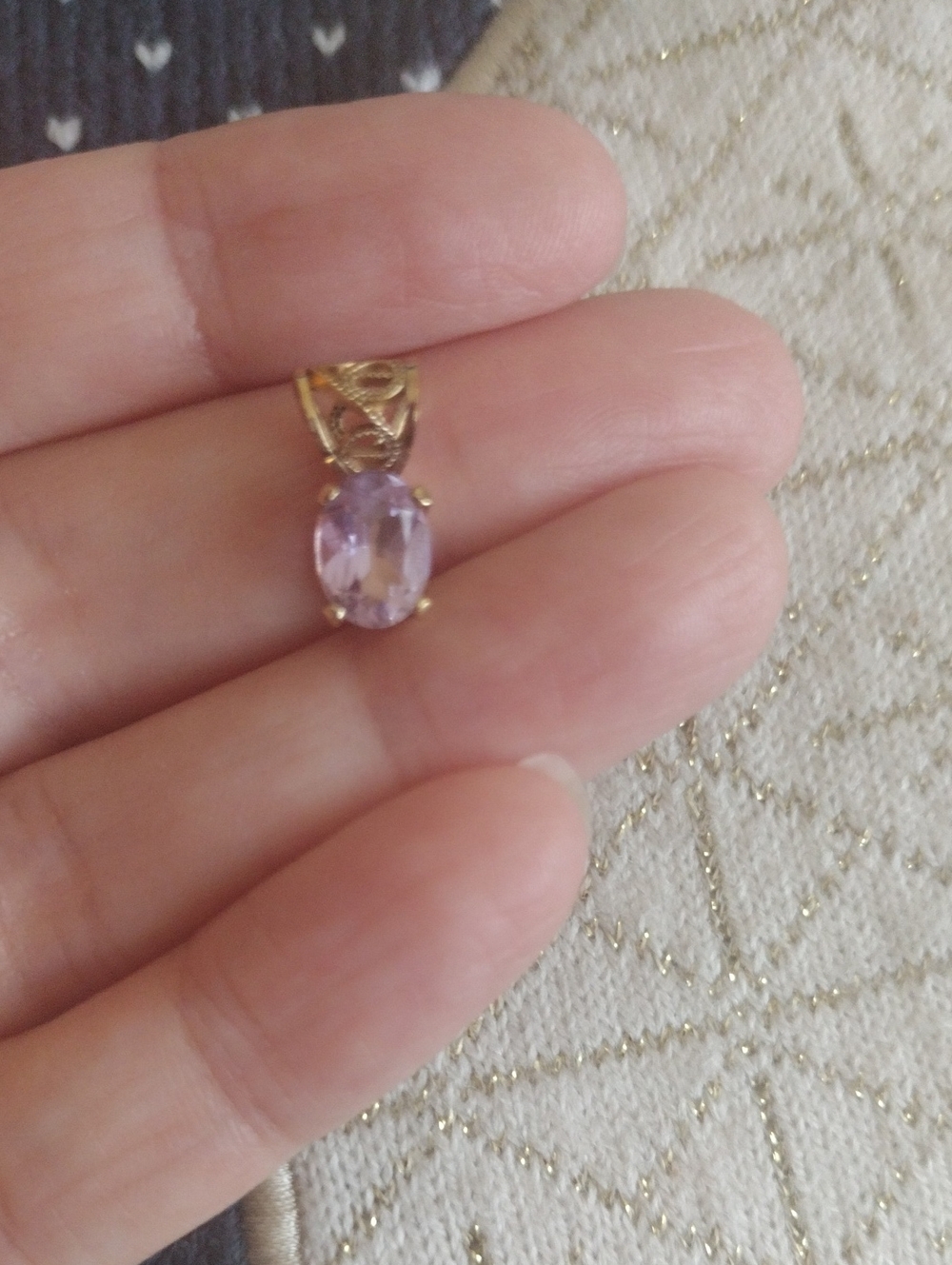 Genuine Amethyst Pendant - Picture 10 of 12